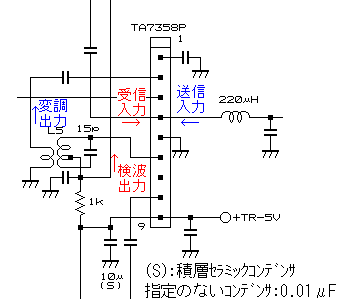 TA7358P周辺の回路
